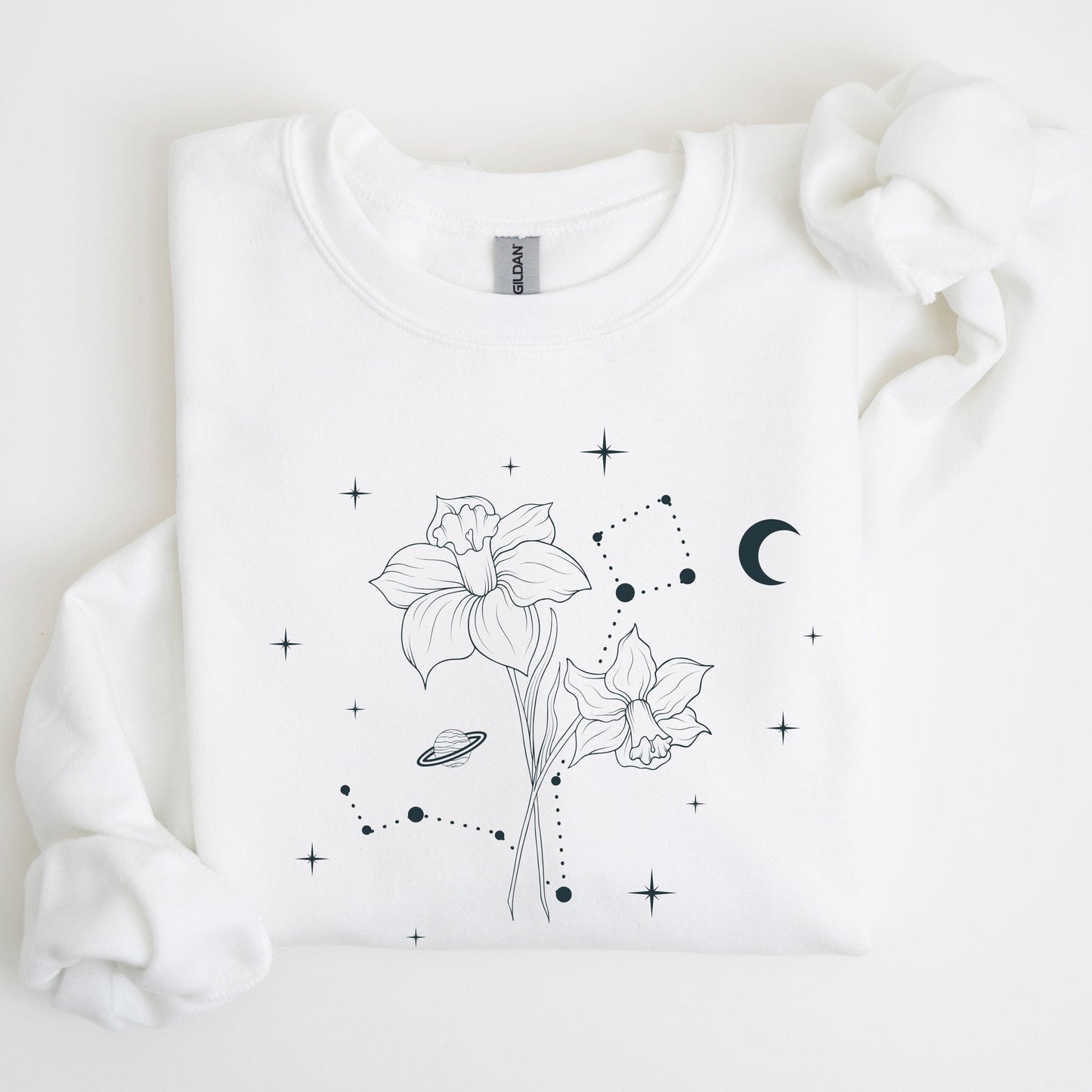 March Celestial Birth Flower Sweatshirt