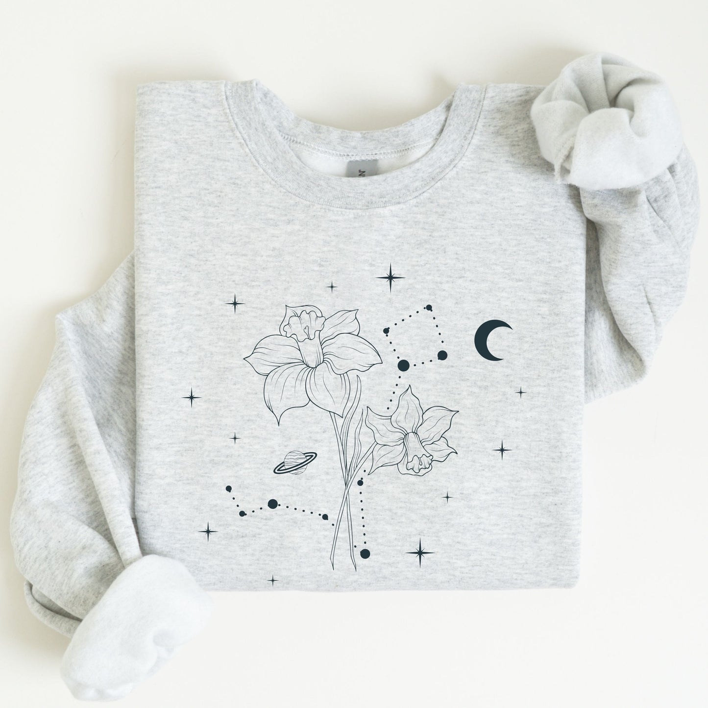 March Celestial Birth Flower Sweatshirt